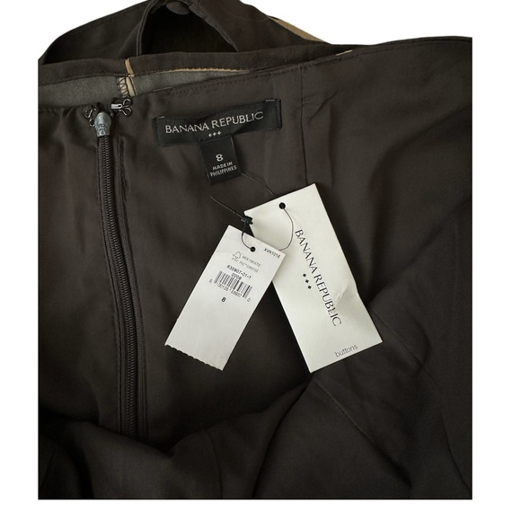 NWT Women's Banana Republic Retro Plunge Neckline Sleeveless Halter Top - Picture 4 of 4